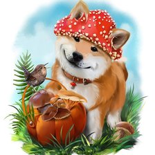 Схема вышивки «Щенок»