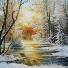 Схема вышивки «пейзаж»