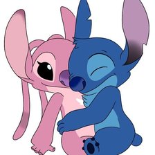 Схема вышивки «Стич и Ангел»