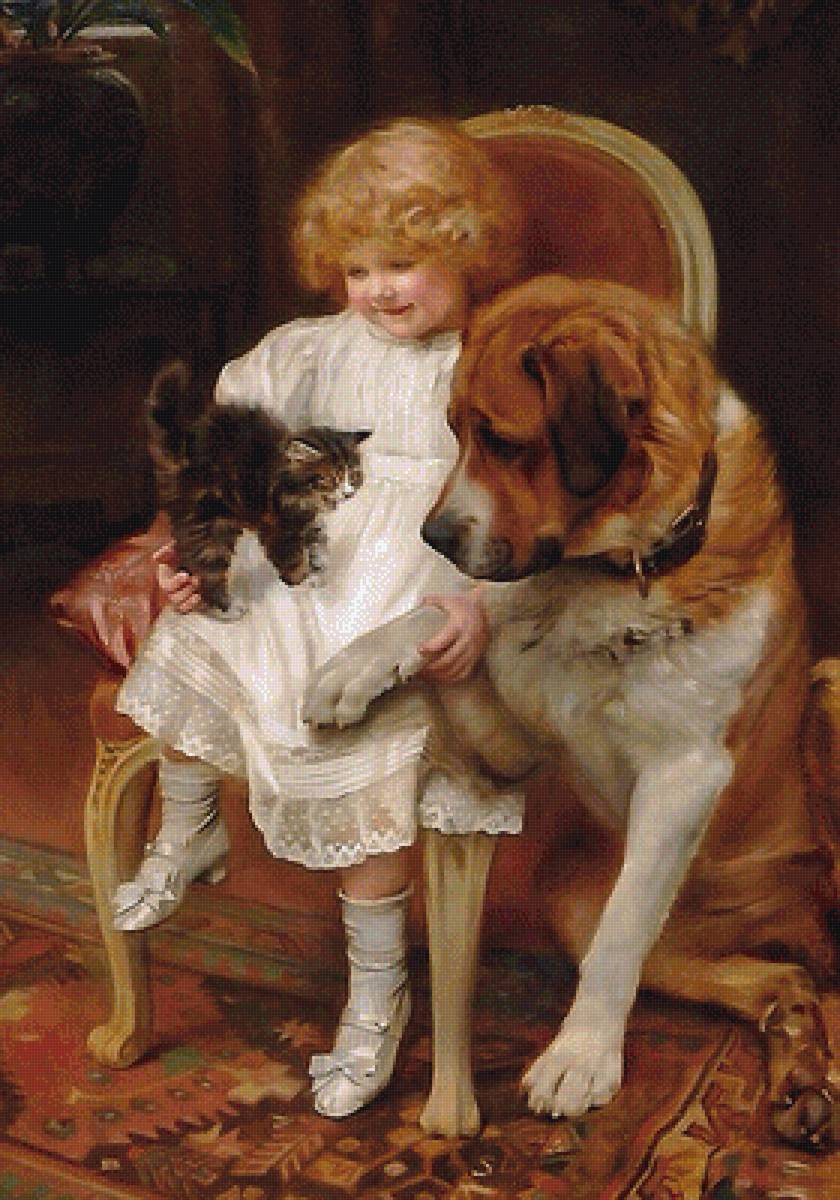 картина - художник артур джон элслей. arthur john - предпросмотр