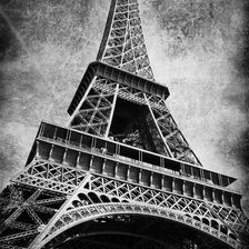 Схема вышивки «Эйфелева башня»
