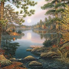 Схема вышивки «пейзаж»