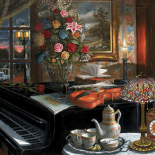 Схема вышивки «интерьер»