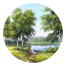 Схема вышивки «Пейзаж»