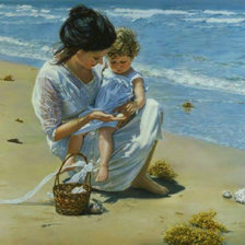 Схема вышивки «COGIENDO CARACOLAS»