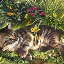 Схема вышивки «Пушистое очарование»