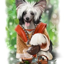 Схема вышивки «Чаепитие»