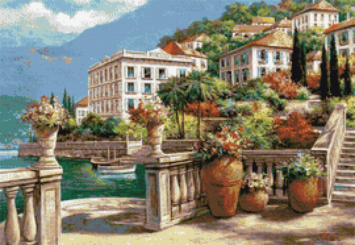 прибрежная улицв - у моря, город, лето - предпросмотр