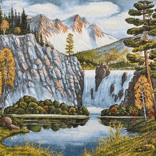 Схема вышивки «Горный пейзаж»