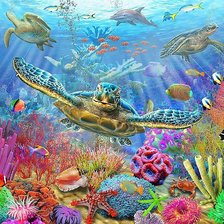 Схема вышивки «Подводный мир»