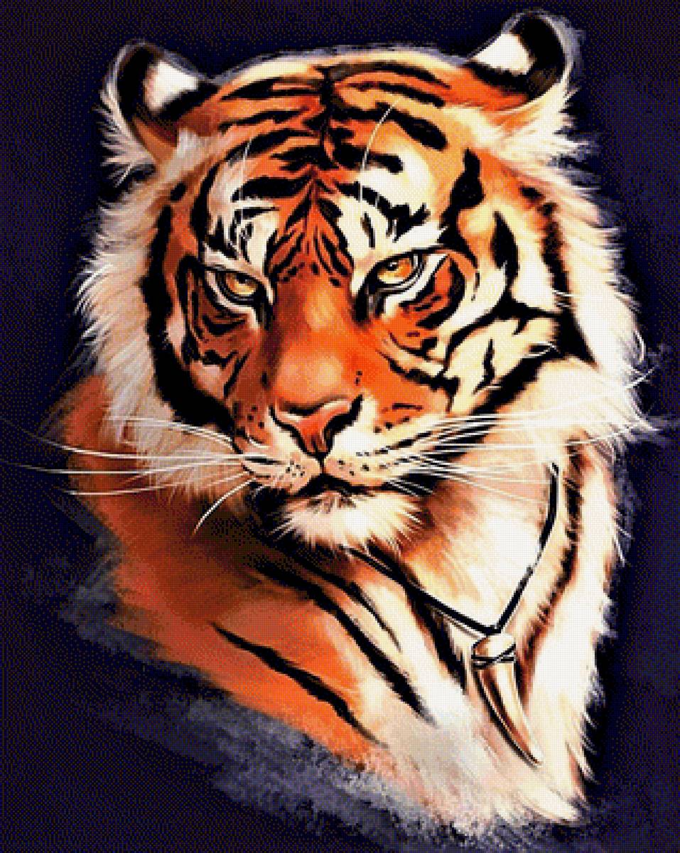 TIGRE - 319 x 400 cruces - предпросмотр