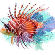 Схема вышивки «Рыбка»