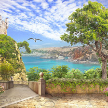 Схема вышивки «Морской пейзаж»