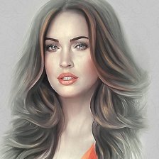 Схема вышивки «Девушка»