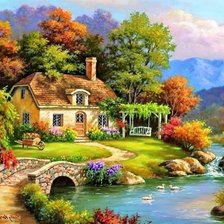 Схема вышивки «ДОМИК»