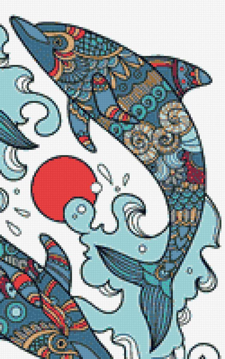 Дельфин - арт - предпросмотр