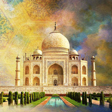 Схема вышивки «Тадж-Махал»
