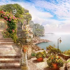 Схема вышивки «Морской пейзаж»