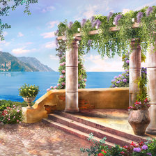 Схема вышивки «У моря»