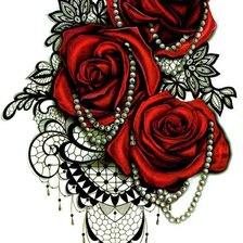 Схема вышивки «Розы»