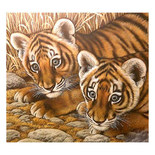 Схема вышивки «Серия "Хищники". Тигрята»
