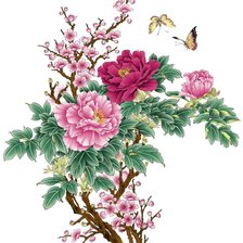 Схема вышивки «Цветы»