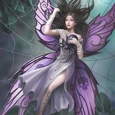 Схема вышивки «Девушка»