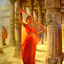 Схема вышивки «Храмовая танцовщица»