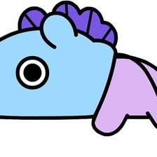 Схема вышивки «Bt21 Mang»