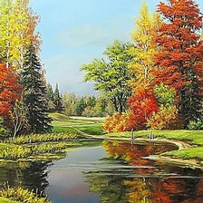 Схема вышивки «Пейзаж.»