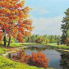 Схема вышивки «Пейзаж.»