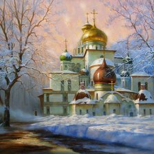 Схема вышивки «Воскресенский собор Новоиерусалимского монастыря»