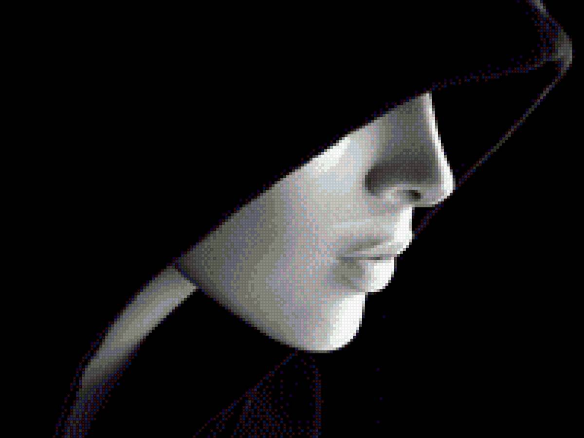 девушка в капюшоне - капюшон, монохром, девушка - предпросмотр