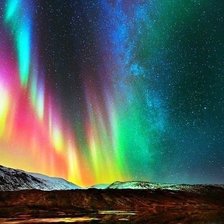 Схема вышивки «Радужный закат»