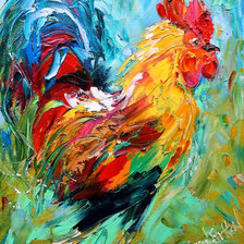 Схема вышивки «петух»