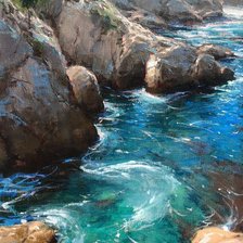 Схема вышивки «река»