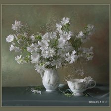 Схема вышивки «белый букет»