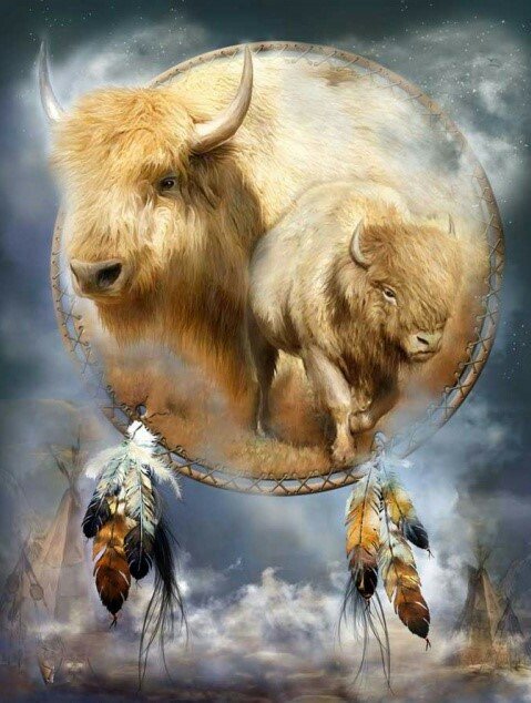 Ловец снов - рисунок, ловец снов, животные - оригинал