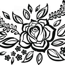 Схема вышивки «роза»