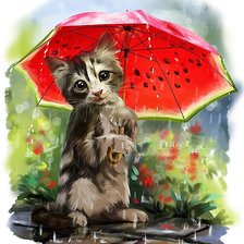 Схема вышивки «Под зонтом»