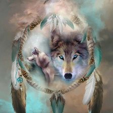 Схема вышивки «Ловец снов»