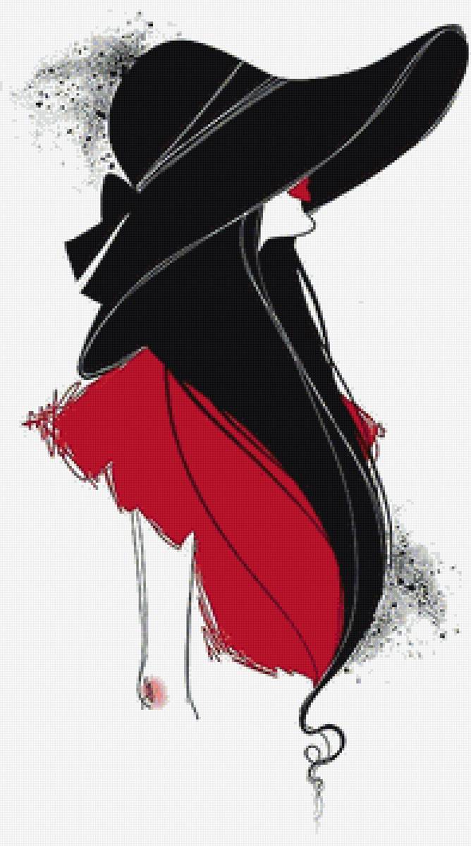 дама в шляпе - предпросмотр