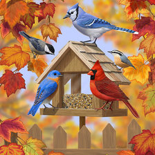 Схема вышивки «Птички»