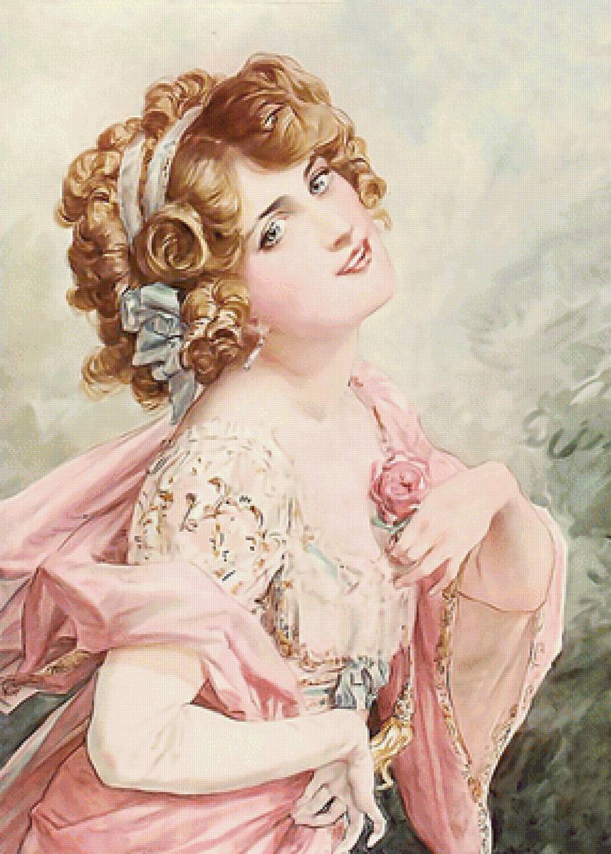 Портрет девушки - портрет, девушка, романтизм - предпросмотр