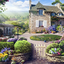 Схема вышивки «Усадьба»