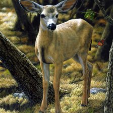 Схема вышивки «Оленёнок»