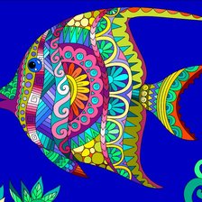 Схема вышивки «Рыба»