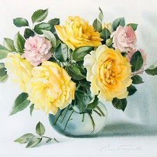 Схема вышивки «розы»