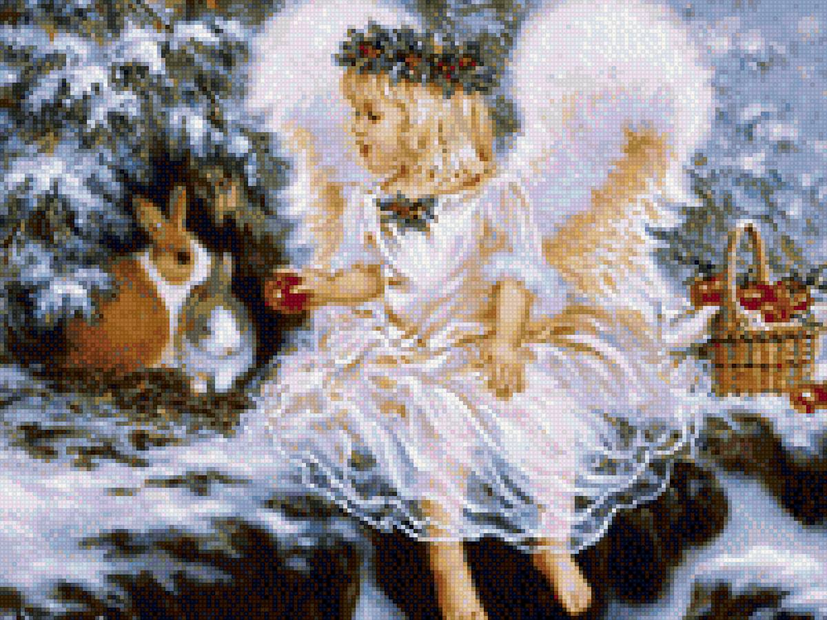 Ангелочек - зима, рождество, ангел - предпросмотр