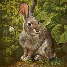 Схема вышивки «Кролик»